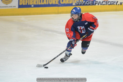 2014-10-26 Ambrosiana-Hockey Milano Rossoblu U12 0496 Gioele Finessi